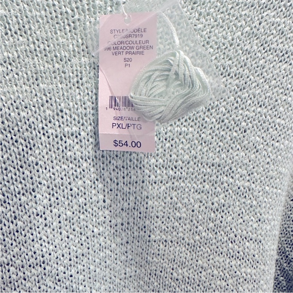 🆕 Lord & Taylor Green Light Sweater - Petite XLarge - Picture 3 of 6